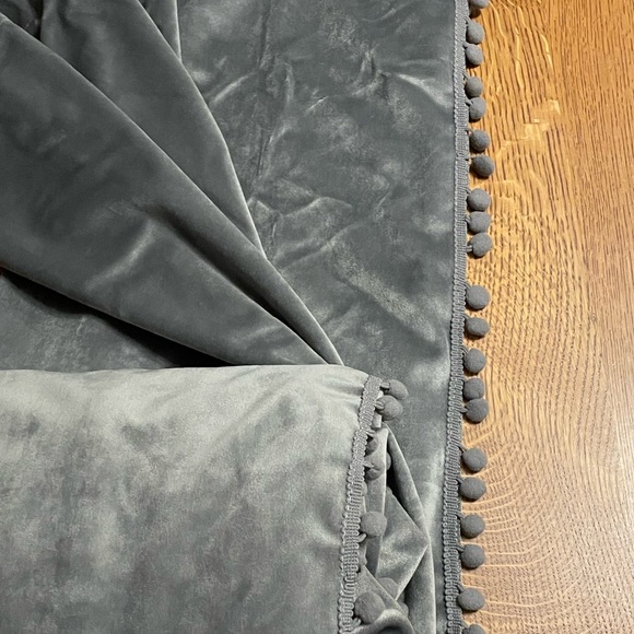 Zhaofeng 42”x95” Pom Pom Velvet Curtains in gray - Picture 10 of 16